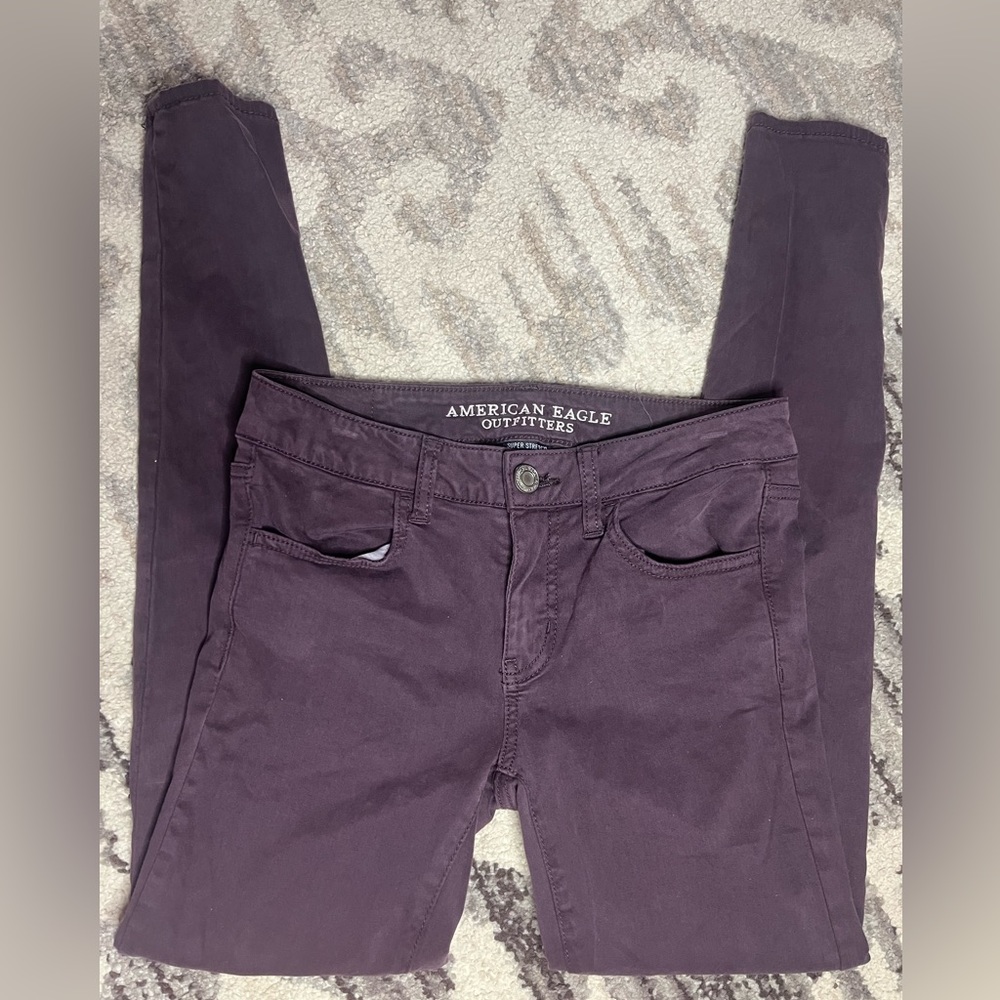 American eagle purple jeggings